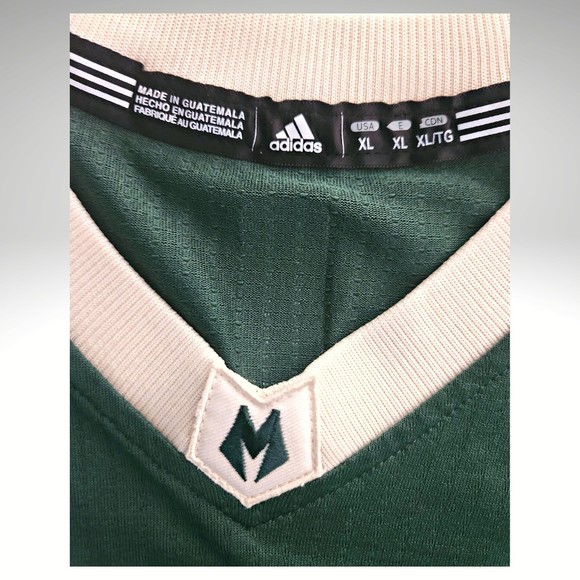 MILWAUKEE BUCKS Blank SWINGMAN ADIDAS SEWN Fear Deer Jersey Men's Size XL - Picture 5 of 8